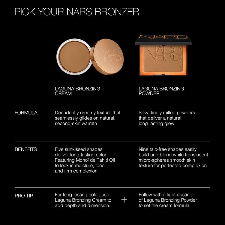 NARS LAGUNA Talc-Free Bronzing Powder - FULL SIZE 11g (Laguna 02 (Original)), 0.388 Ounce, 1