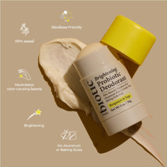 Brightening Probiotic Deodorant, Bergamot & Sage, 99% Natural, Aluminium-Free, 56g
