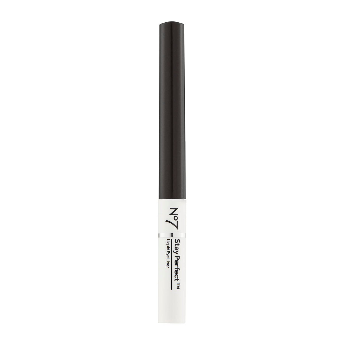 No7 Stay Perfect Liquid Eye Liner - Black - Precision Tip Liquid Eye Makeup - Quick Drying, Smudge Proof Black Eye Liner - Long Lasting Up to 24 Hours (1.7ml)