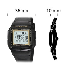 Casio Casual Watch Digital Display Quartz For Men Black/Grey