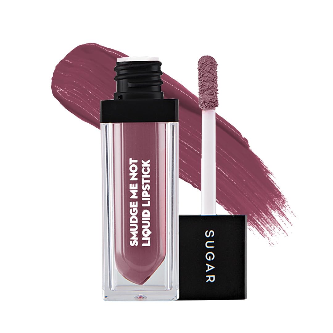 Sugar Cosmetics Smudge Me Not Liquid Lipstick - 16 Bare Flair (Rosy Brown) Matte liquid finish with intense pigment, long-lasting formula, smudge-proof