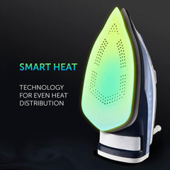 Polaris Steam Iron 3000W | Durable anodized outsole PRO 7 ANODIZED | Auto Shutoff | 50g/min Steam Output | 260g/min Steam Boost | Model PIR 3074 - White/Blue