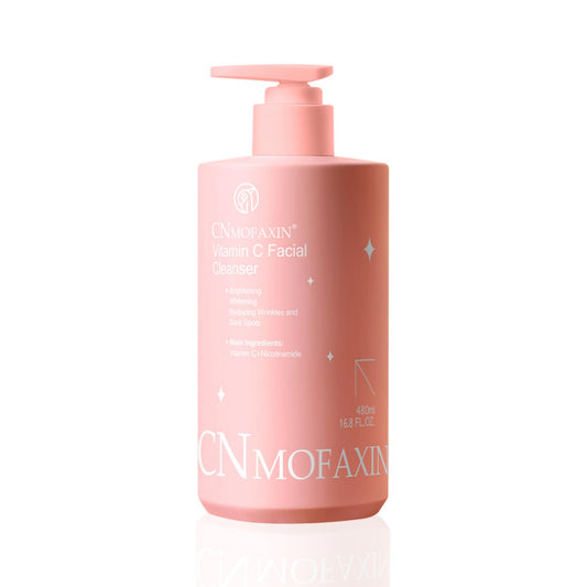 CNMOFAXIN Vitamin C Facial Cleanser, Brightening Face Wash with Vitamin C, Niacinamide, & Centella Extract – Reduces Dark Spots & Wrinkles – Gently Cleanses & Removes Excess Oil - 480ml