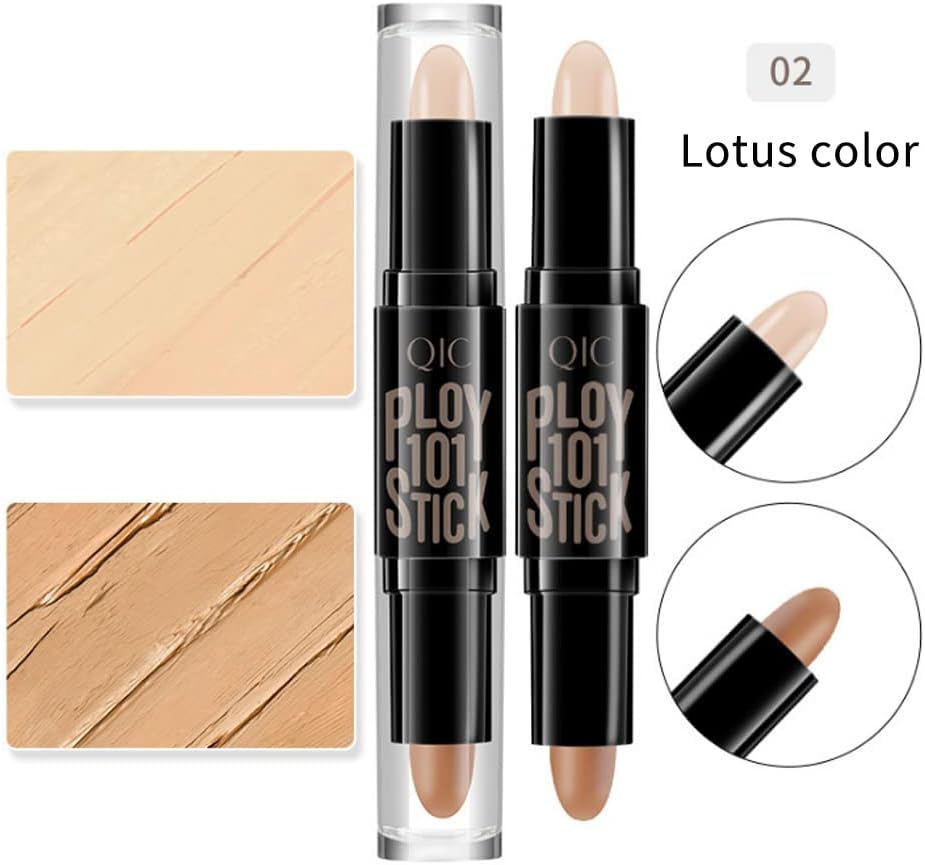 Double Ended Wonder Contouring Pen Bronzer and Highlighter Stick Facial Makeup Contour Concealer Cosmetic for 3D Makeup Effect(2#) 1pc,Cosmetic Tools & Accessories