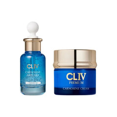 CLIV Carnosine Youth Boosting Duo - Hydrating & Smoothing Anti‑Aging Serum and Cream with Carnosine, Retinol & Peptides for Balanced, Youthful Skin