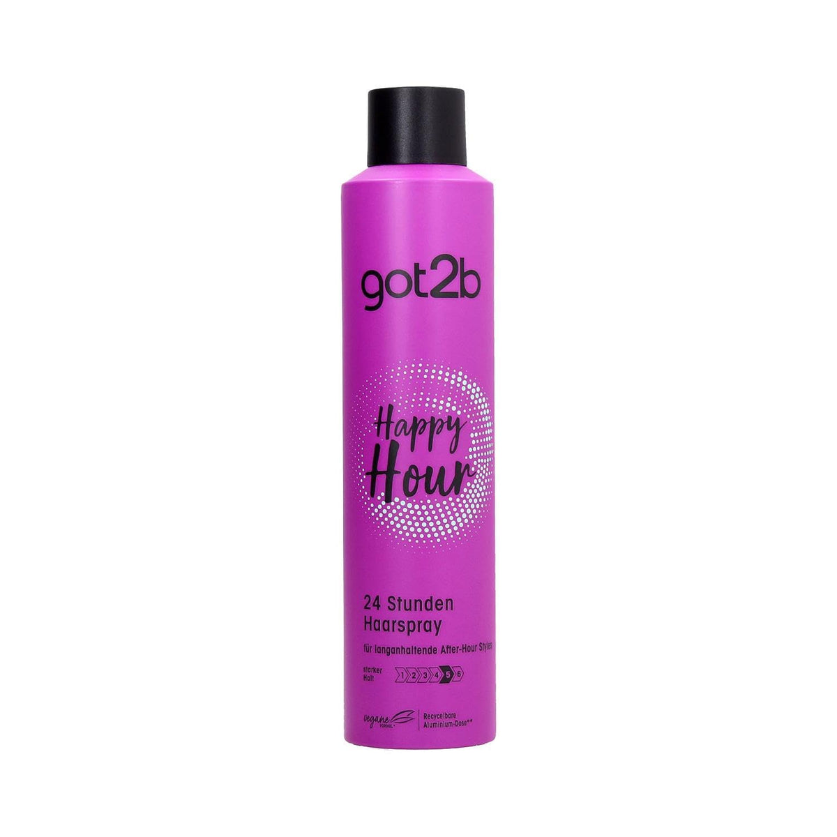 Got2B Hair Spray Happy Hour 24 Hour Hold, Shape & Hold, Dairy Free - 300 ML