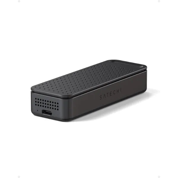 Satechi DotDisk 80Gbps M.2 NVMe SSD Enclosure, High-Speed Aluminum Enclosure with Ultra-Fast Data Transfer, Active Cooling Design for Modern Workspaces