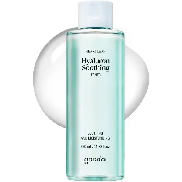 GOODAL Heartleaf Hyaluron Soothing Toner Trouble Care, Soothing, Moisturizing, Hydrating, Calming Skin, Instant Cooling, Hyaluronic Acid, Safe for Sensitive Skin, Korean Skincare