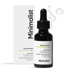 Minimalist Niacinamide 10% for Blemishes, Acne Marks & Oil Balancing with Zinc | Skin Clarifying Anti-Acne Face Serum for Acne Prone or Oily Skin | 30ml