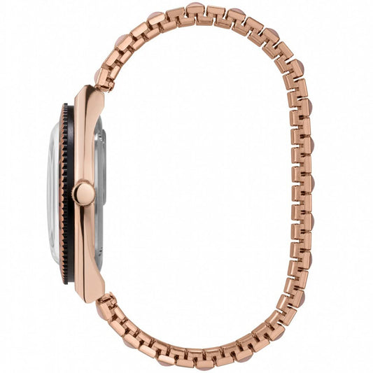 Timex Women Analogue Watch with a Stainless Steel Strap Q