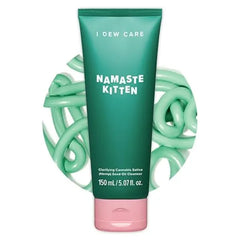 I DEW CARE Acne Facial Foam Cleanser Namaste Kitten Clarifying Heartleaf, Makeup Cleansing, Korean Skincare, Vegan, Paraben-free, Gentle Face Wash for Dry Skin