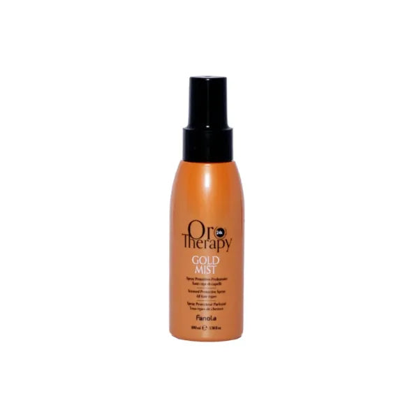 Fanola Oro Therapy Gold Hair Mist - Gloss-Enhancing Hair Fragrance Shine Spray with Pollution Shield - 3.38 Fl oz
