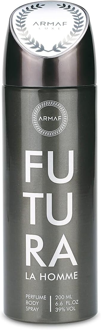 Armaf Futura La Homme Silver Deodorant for men 200 ML - Perfumes - body spray for men - Fairness, fresh, relaxing all day - Deo