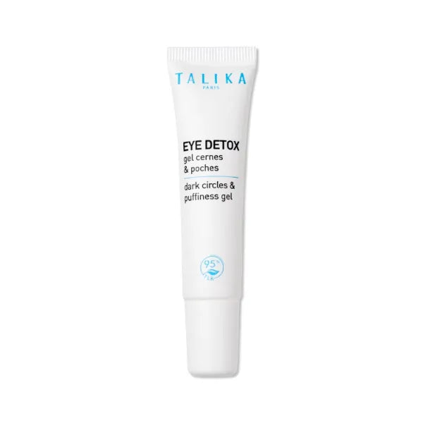 Talika Eye Detox Gel, Dark Circles & Puffiness Gel, Quick-Absorbing Eye Care, New Caffeinated Blend, Depuffing, Brightening, Instantly Awakened Eye Contour, Anti-Dark Circles - 0.33 Oz