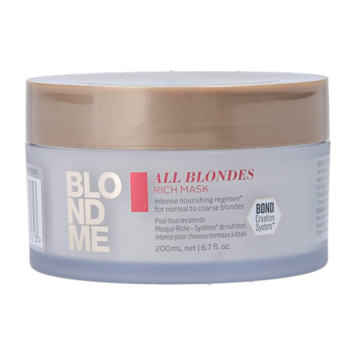 Schwarzkopf Professional Blonde Me Keratin Restore All Blondes Restore Mask, 200ml, Free, Standard