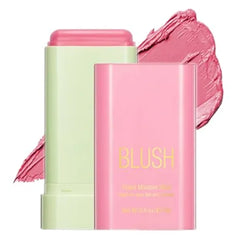 Mysense Pink Cream Blush Stick, Multi-use Makeup Blush Stick for Cheeks Lips Eyes, Solid Moisturizer Stick Blush Makeup Natural Matte Finish Waterproof Long Lasting, 01 Shy Pink