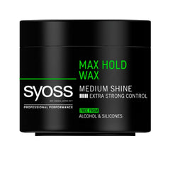 Syoss Cera Max Hold Hair Wax for Men, Medium Shine, Extra Strong Control - 150 ml