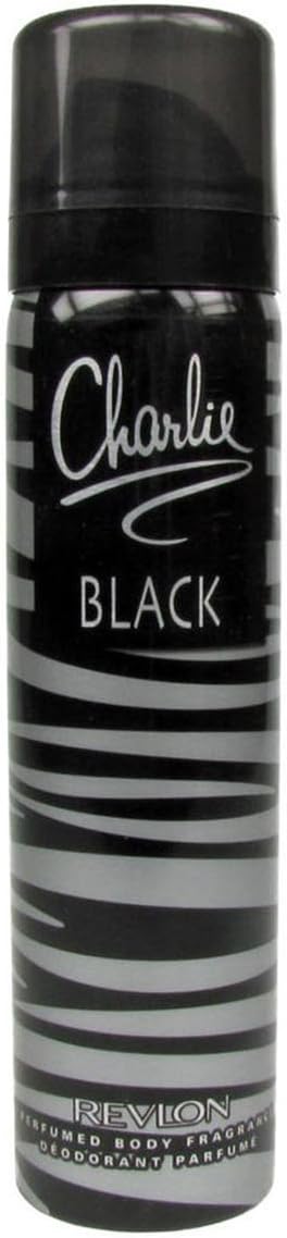 Charlie Charlie Black Perfumed Body Spray, 75ml