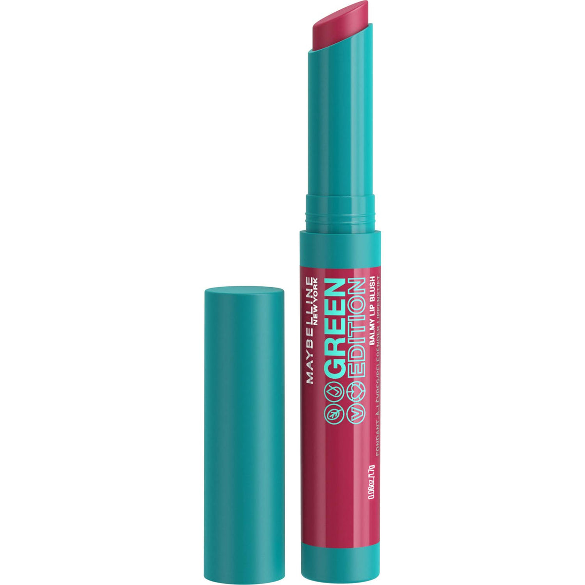 Maybelline Green Edition Balmy Lip Blush Lipstick, Organic, Natural Colour, Vegan, 001, Midnight