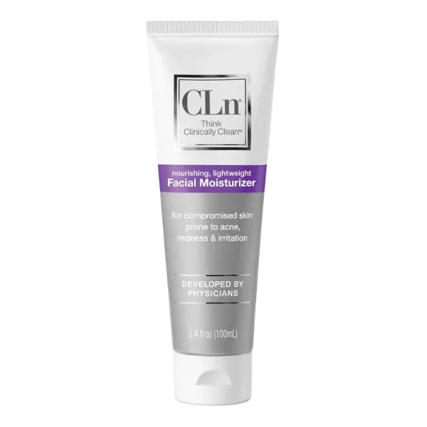 CLn Facial Moisturizer - Soothes & Calms Skin, Helps Reduce Appearance of Redness, Locks in Moisture without Clogging Pores, Dermatologist & Clinically Tested, 3.4 oz