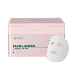 VT COSMETICS Daily Collagen Mask 30ea | Facial Sheet Mask for Firming, Plumping, and Improving Skin Elasticity, 30 Day Supply, Korean Skincare