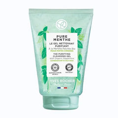 Yves Rocher Purifying Cleansing Gel for Combination to Oily Skin – Pure Menthe – 4.2 Oz