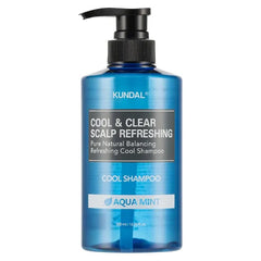 KUNDAL Cool & Clear Scalp Refreshing Cool Shampoo 500ml Aqua Mint