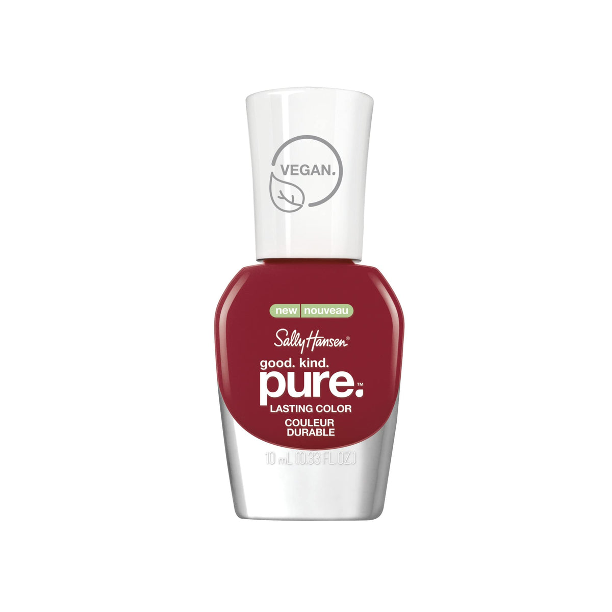 Sally Hansen Good Kind Pure Vegan Nail Polish, Cherry Amore, 10 Ml