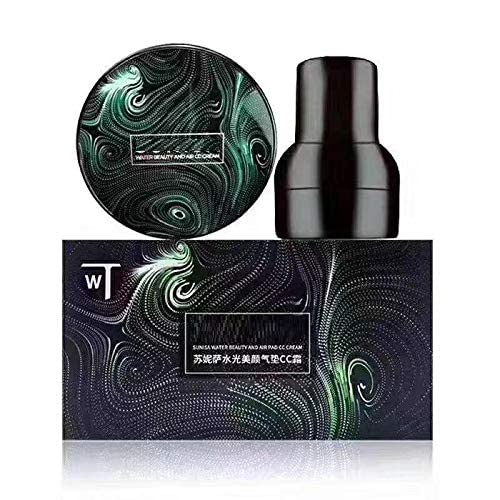 Rsentera 3 in 1 Water Beauty and Air Cc Natural Cream Foundation With Masroom Style Puff