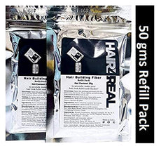 Hair4Real Hair Building Fiber Refill Pack (Dark Brown, 25g) - Set of 2