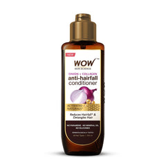 WOW Skin Science Onion + Collagen Anti-Hairfall Conditioner, No Parabens, Mineral Oil, Silicones, Color & Peg - 100mL