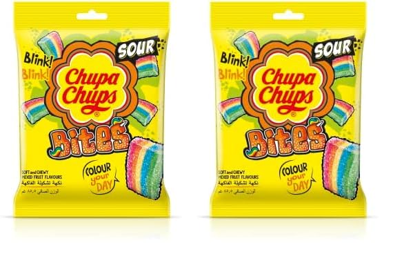 Chupa Chups Sour Bites Jellies Tray - 85.5g (Pack of 2)
