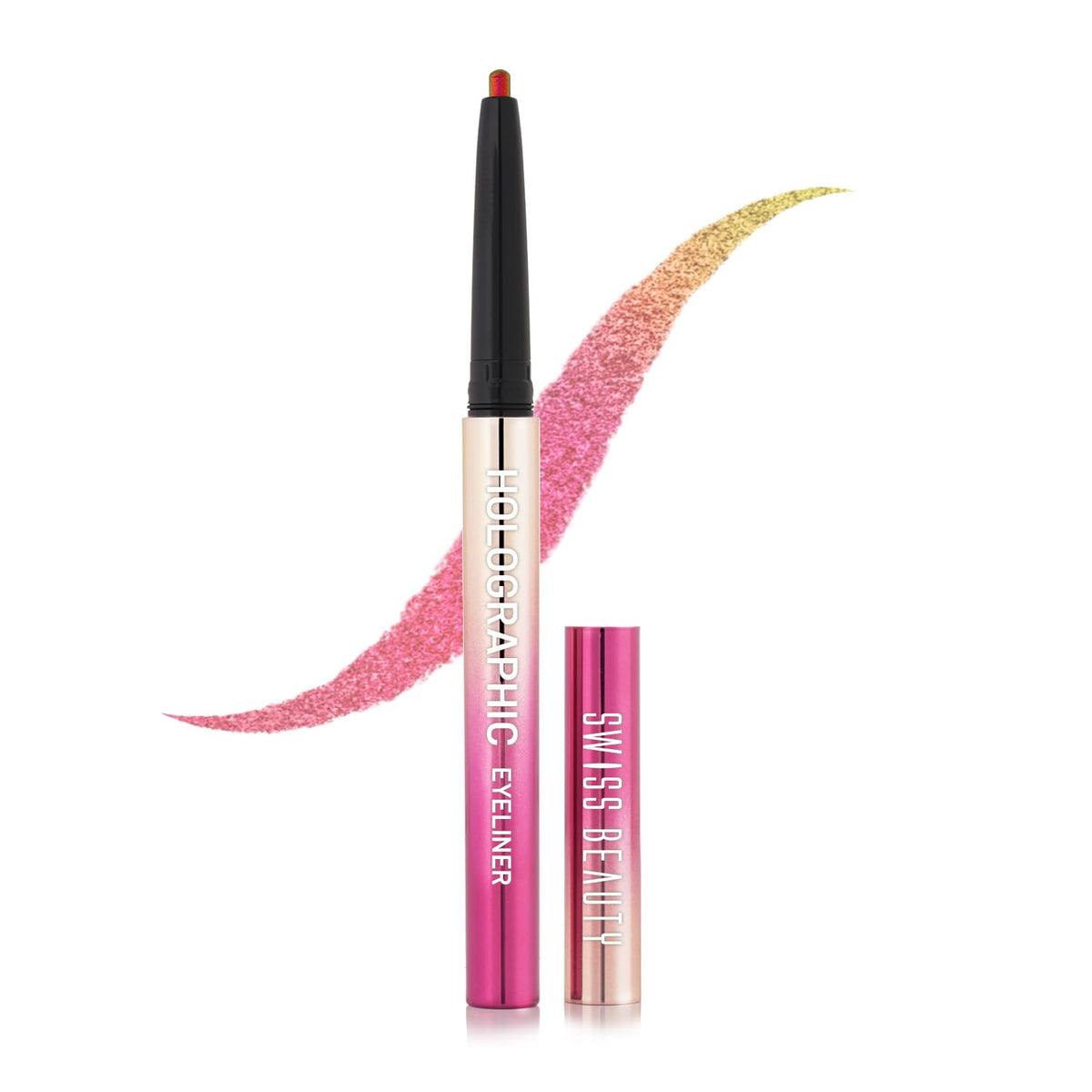 Swiss Beauty Holographic Shimmery Eyeliner | Waterproof, Smudge proof, Long lasting eyeliner with easy application | Shade- Meteor, 0.2g