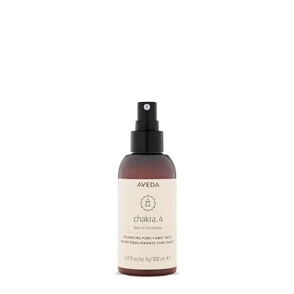Aveda Chakra 4 Balancing Pure Fume Mist Heart Body & Room Spray Balances Power Chakra With Sandalwood, Organic Mandarin & Palmarosa, 3.4 Fl Oz