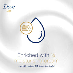 Dove Women Antiperspirant Deodorant Cream, for 24H Protection, Original, Alcohol Free with ¼ Moisturising Cream, 50ml, Pack of 2
