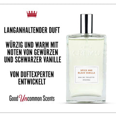 Cremo Spice & Black Vanilla Cologne Spray, An Explosion of Vibrant Spices, Tobacco and Vanilla, 3.4 Fl Oz