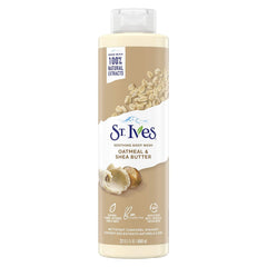 St. Ives Oatmeal & Shea Butter Body Wash | Moisturizing Body Wash for Sensitive & Dry Skin | 22 fl oz (650 ml)