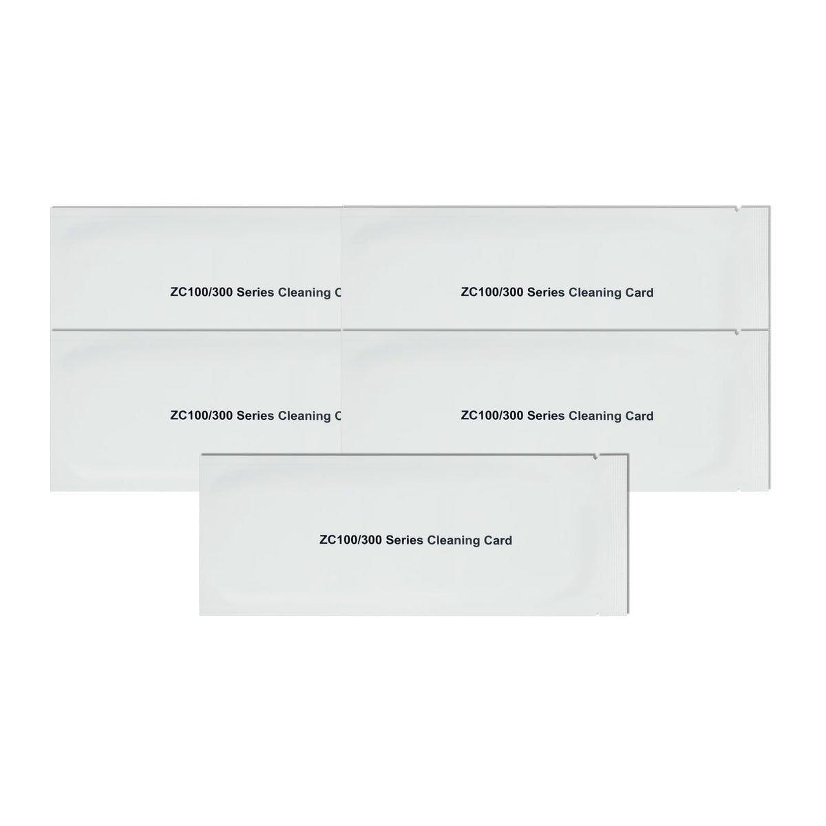 EXCEMO ZC100 ZC300 Cleaning Card for Zebra ZC100 ZC150 ZC300 ZC350 ID Card Printer, 5Pcs Single-use Cleaning Card for Easy Use (105999-311)