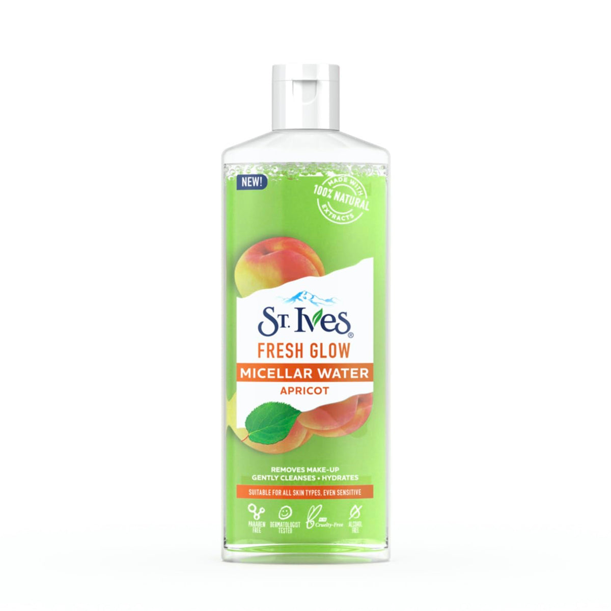 ST. Ives Fresh Glow 3-in-1 Micellar Water with 100% Natural Rose Extracts| Gentle Cleanser| Toner & Makeup Remover|400 ml