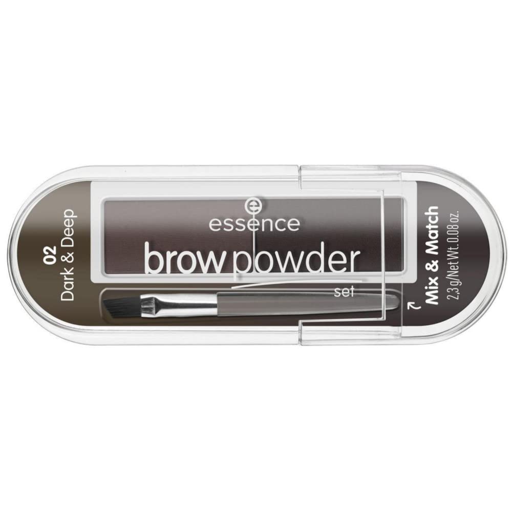 Essence Brow Powder Set, Dark and Deep 02, 2.3 gm