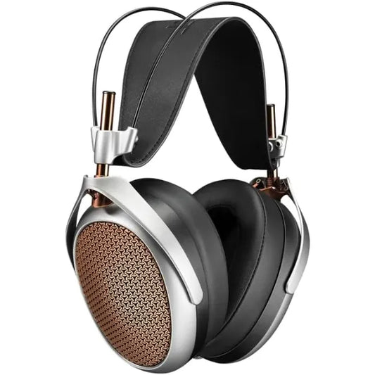 MEZE AUDIO Poet Wired Over Ear Planar Magnetic Open Back Headphones for Audiophiles Acoustic Metamaterial Tuning System Detachable Magnetic Earpads Premium Braided Cable Included