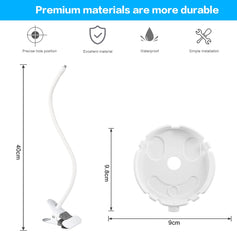 Lyeiaa Monitor Holder for Philips Avent Baby Monitor SCD843/26, SCD833/26, SCD891/26, SCD630/26, Flexible Clip Holder for Philips Avent Video Baby Monitor, Video Baby Monitor Camera Mount Stand