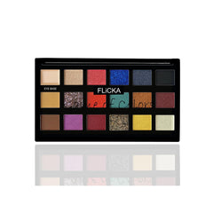 FLiCKA Game Of Colors Makeup Eyeshadow Palette| Matte & Shimmery Finish, Smudge Proof, Crease Proof & Smear Proof| Highly Pigmented & Easy To Blend, 02 On Demand, 18g