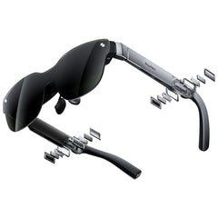 RayNeo Air 3s AR/XR Glasses, 201" 120Hz FHD HueView Display | Portable AR Video Eyewear Gaming Glasses for iPhone 16/15, Android, Mac, Switch, PS5, Steam Deck - Next-Gen Wearable Theater