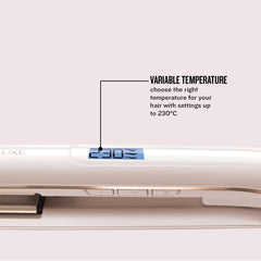 Remington Proluxe Ceramic Hair Straighteners With Pro+ Low Temperature Protective Setting, Rose Gold - S9100