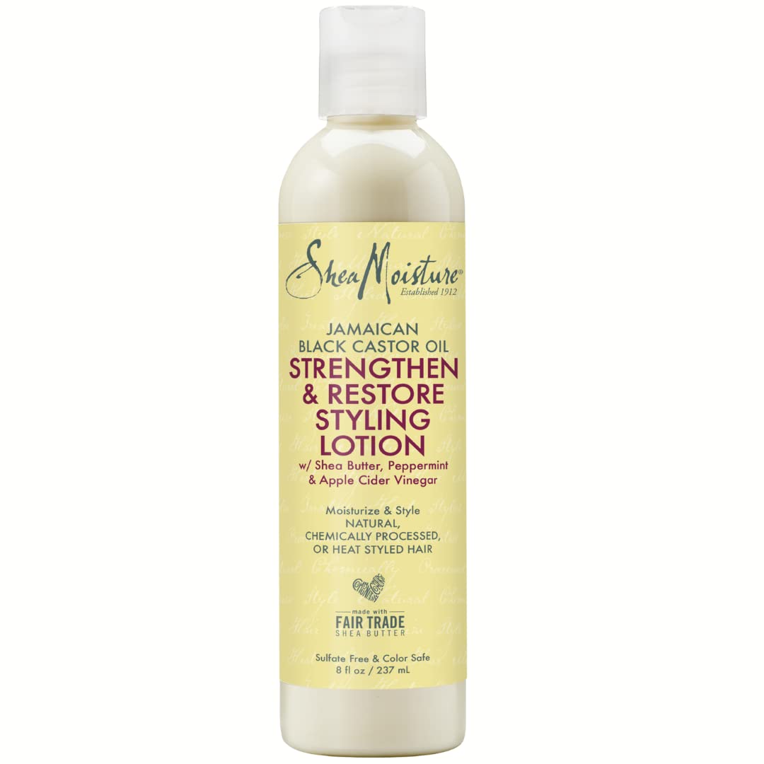 SHEA MOISTURE Jamaican Black Castor Oil Strengthen and Restore Styling Lotion, 237 ml, multi, 8 Ounce