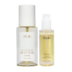 OUAI Hair & Body Bundle Includes St. Barts Hair & Body Mist and Hair Oil for Healthy, Shiny, Frizz Free Hair 2 Piece Bundle