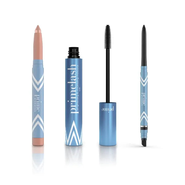 Prime prometics Complete Eye Kit – Made for Silver Queens - Black mascara + Black Eyeliner + Stardust Eye Brightener
