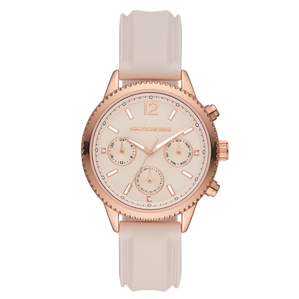 Skechers Women's Watch and Stackable Bracelet Gift Set - Matteson Blush