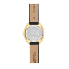 COACH WOMEN'S BLACK DIAL BLACK CALFSKIN STRAP WATCH - 14504421